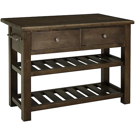 Casual Solid Wood Kitchen Island